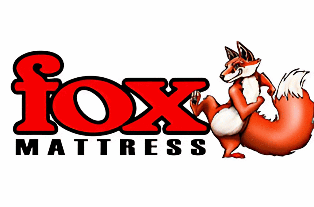 Fox Mattress logo with a playful cartoon fox character, emphasizing mattress buying guide, sleep health, and mattress reviews on The Mattress Underground website.
