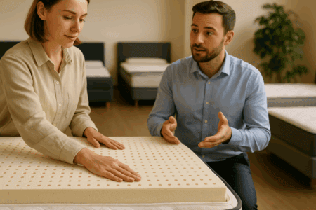 Comfortable memory foam mattress with mattress expert consultation for better sleep.