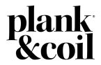Logo of Plank & Coil, a brand focused on quality mattresses and sleep products, featured on The Mattress Underground website.