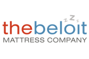 The Beloit Mattress Company logo emphasizing deep sleep on high-quality mattresses at lower costs. Providing expert mattress advice, and buying guides for better sleep and healthy mattress choices.